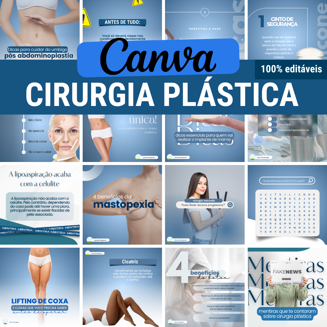 Canva CIRURGIA PLÁSTICA Artes para as suas redes sociais