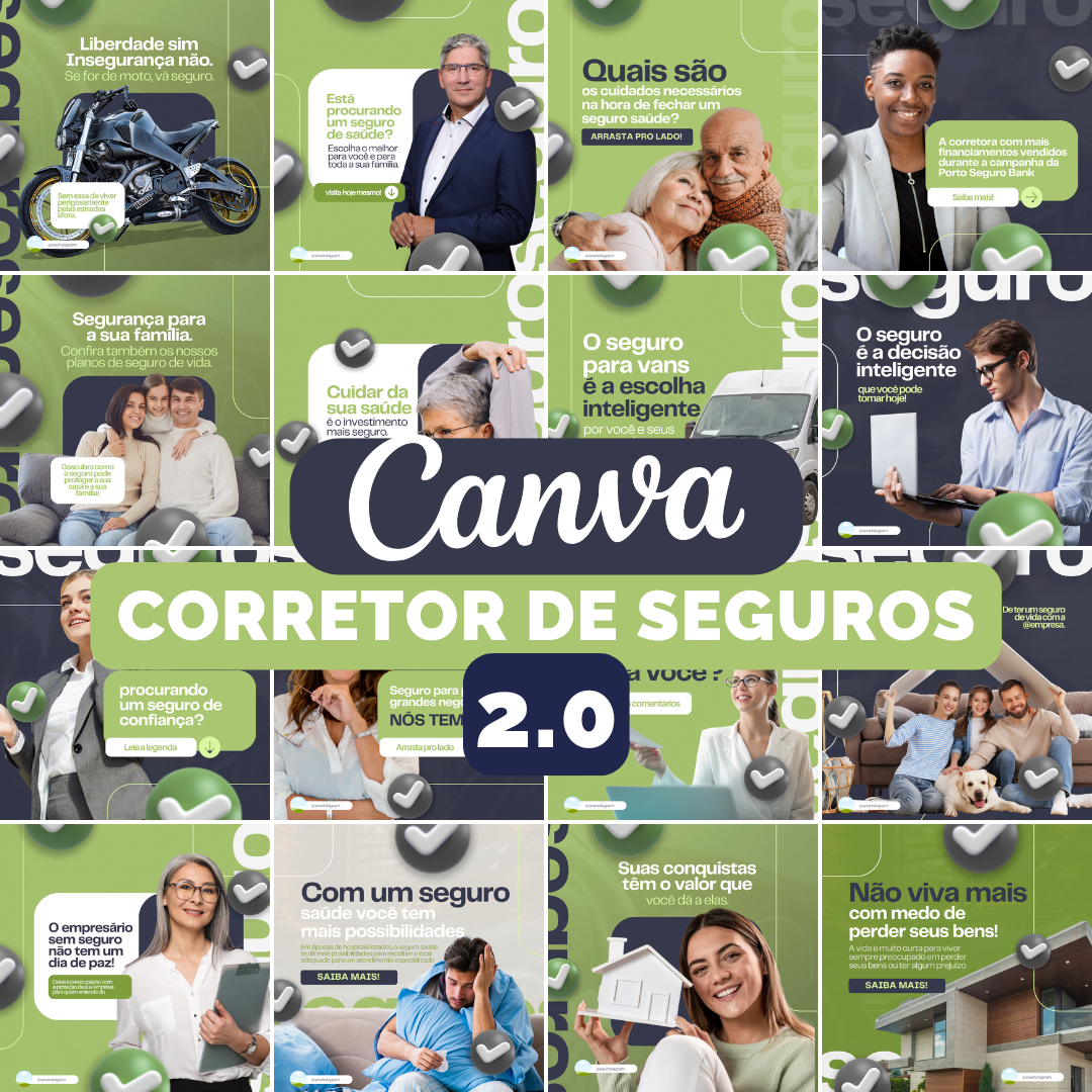 CANVA CORRETOR DE SEGUROS 2 0 Artes Para As Suas Redes Sociais