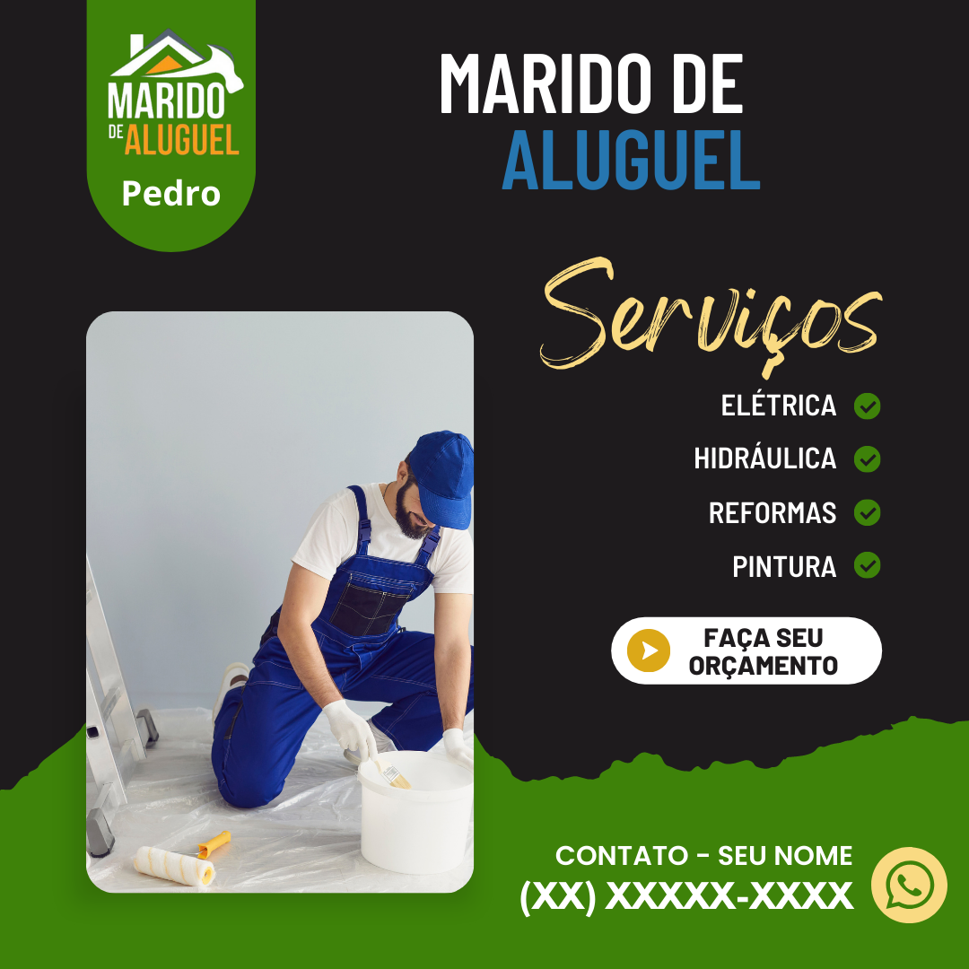 Canva MARIDO DE ALUGUEL - Artes para as suas redes sociais