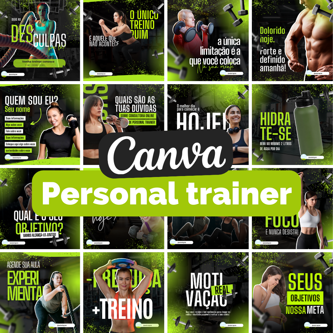 Canva PERSONAL TRAINER - Artes para as suas redes sociais
